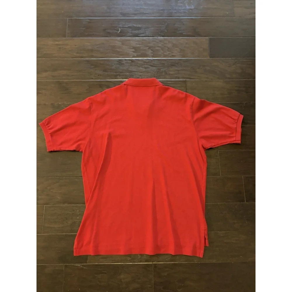 Polo Ralph Lauren Mens‎ XL Red Short Sleeve Cotton Pique Pony Logo Polo Shirt